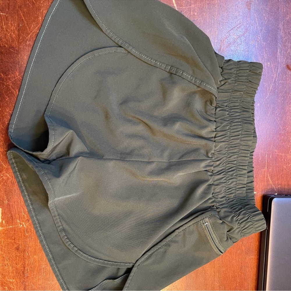 Army Green womens running workout shorts s x-small